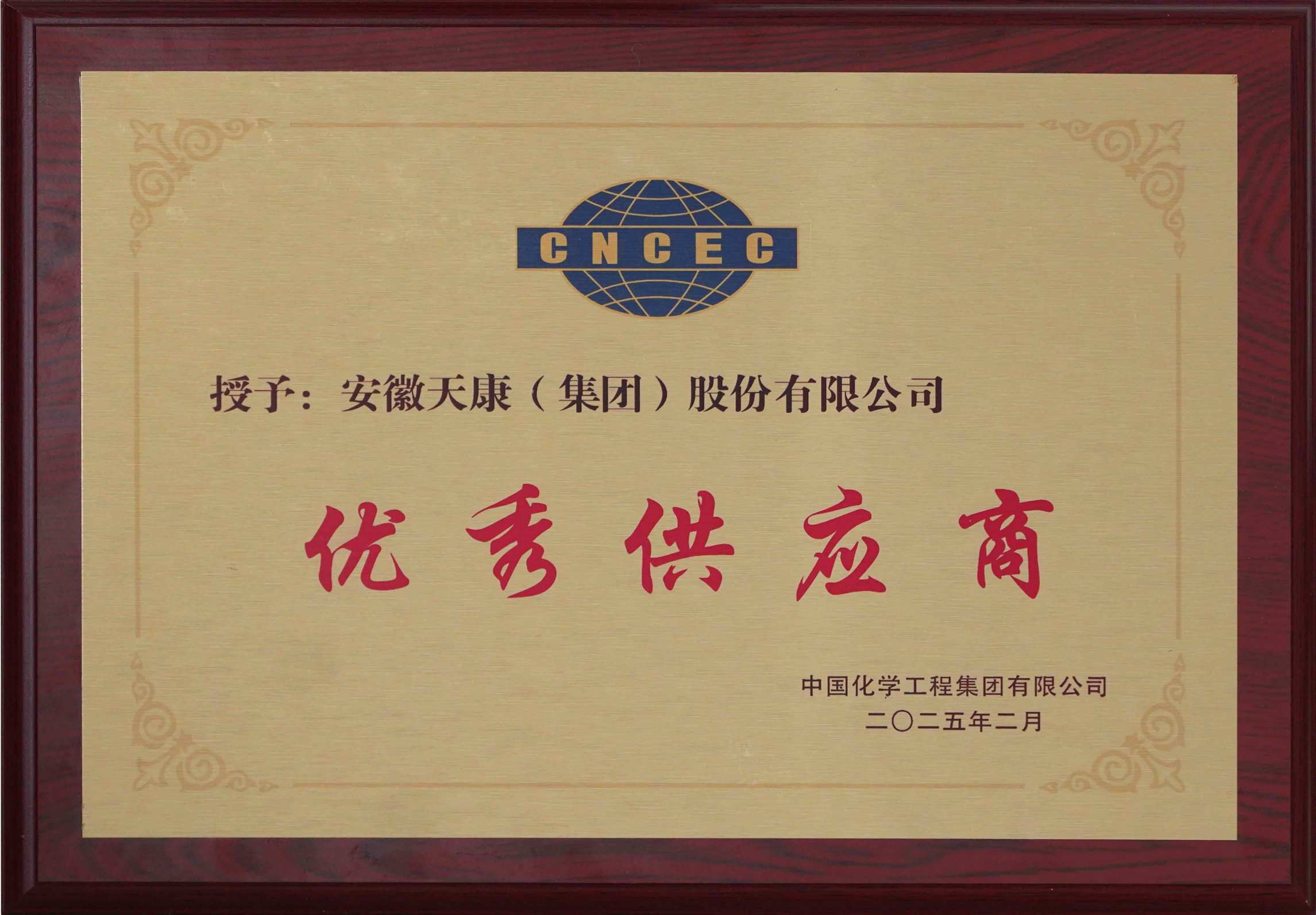 2025年2月中國化學工程集團優秀供應商 (2)